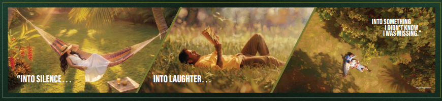 Into silence. Into laughter. Into something I didn't know I was missing