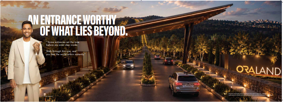An entrance worthy of what lies beyond — ORA Land grand entrance
